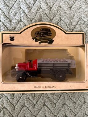 Chevron Red Vintage Tanker Truck Toy - Collectible Kids Vehicle